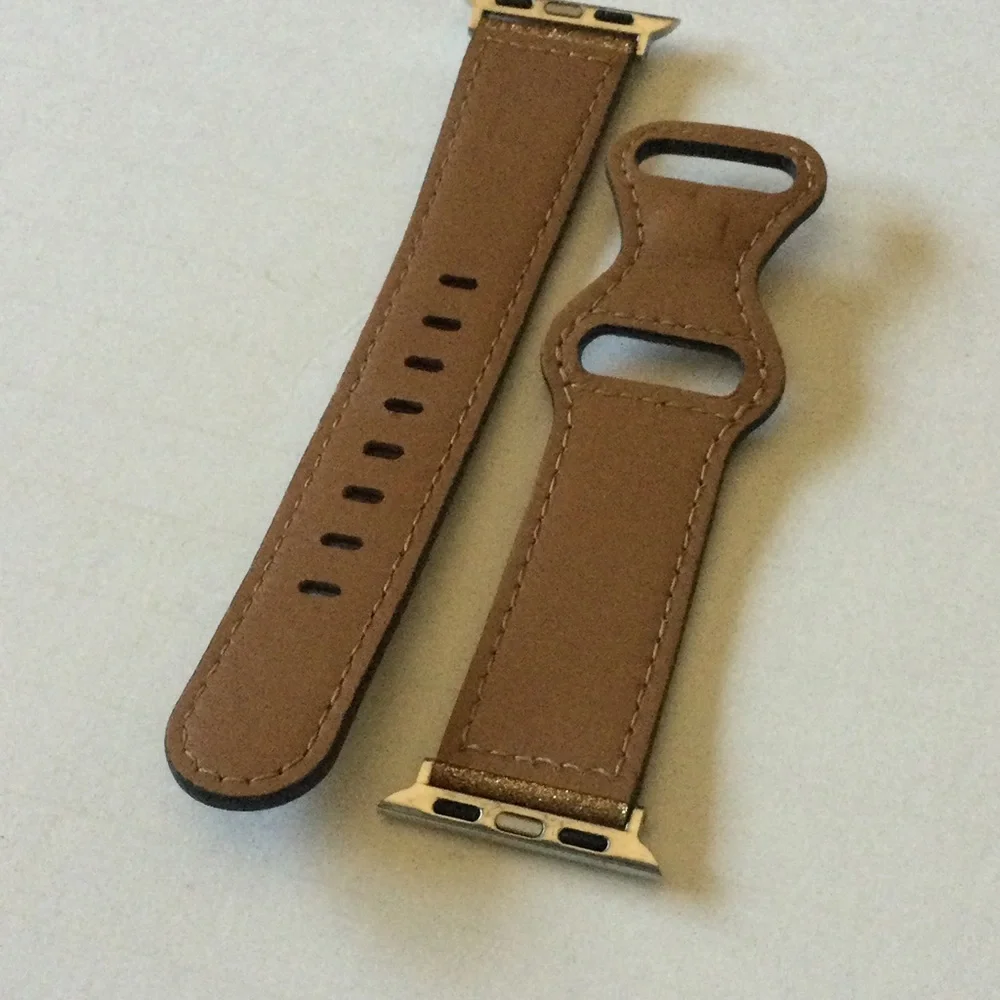 POSH TECH CALLIE PATENT LEATHER GOLD GLITTER APPLE WATCH BAND 42/44 mm NWOT